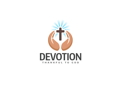Devotion Logo angel catolicism christ freedom god hands life pray prayer religion religious spirtual