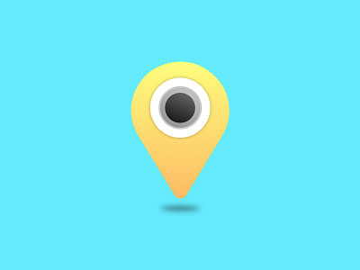 Logo Concept camera design geofilter icon ios jakt location pin snapchat