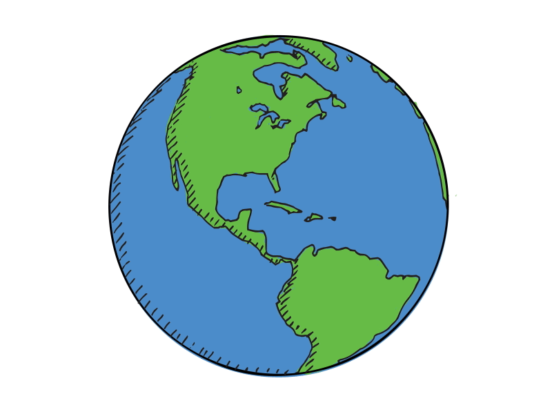 Earth Spin - One World Play Project @lucschwab after effects animation earth globe hand drawn motion design motion graphics spin