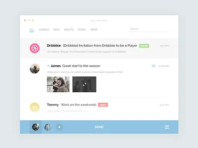 Mail Machine - Concept mail client concept mail mail machine ui