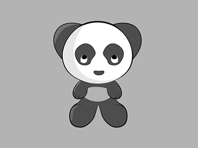 What's wrong Panda character cute design illustrator mascot panda vector