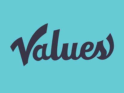 Values handlettering handtype lettering type vector