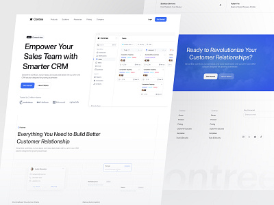 Contree - CRM Website design figma ui