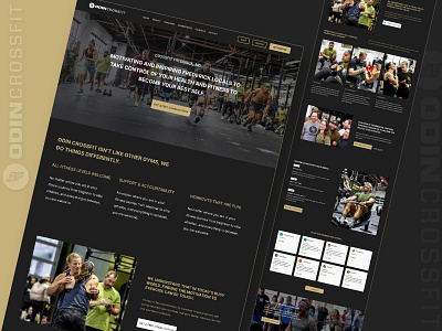 Crossfit Single Page Website Design branding graphic design gym website landing page training website ui ui design ui ux design webdesign website design