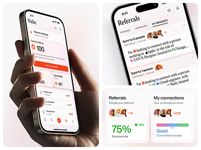 Refera. Networking App Concept app design designer mobileappdesign ui ux