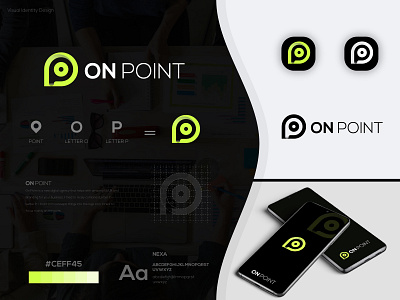 On Point Logo abstract app logo branding graphic design logo logo design logo designer modern logo o logo o p logo place