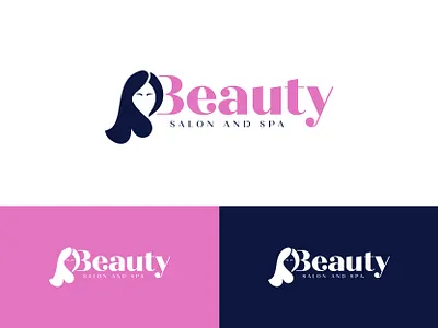 Beauty Salon and spa for women logo design concept aesthetic aroma beauty beauty care design fashion feminine flat hair beauty logo makeup parlor relaxing salon skincare spa woman women