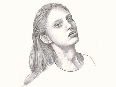 Personal work art drawing girl illustration pencil photoshop portrait sketch woman