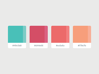 Color Palette branding color color palette color swatches coral orange pink swatches teal