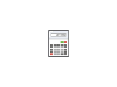 Calculator calculator casio icon illustration retro website