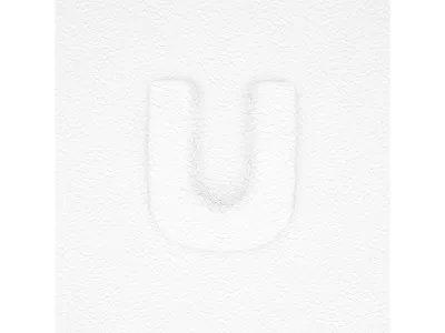 'u' for 36 days of type 36 days of type 4d cinema design ferranhead font leather organic typography u