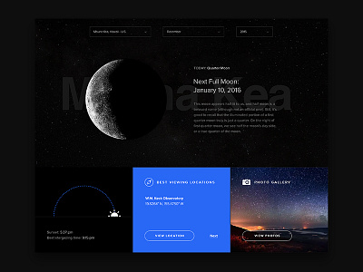 Stargaze dashboard data desktop layout star stargaze ui ux weather weather channel web widget