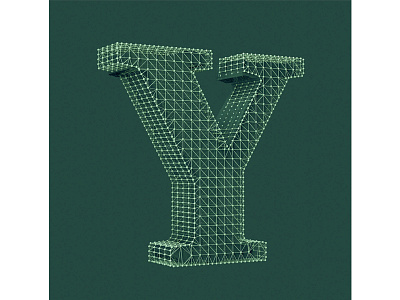 'Y' for 36 days of type 36 days of type array atom cinema 4d design ferranhead font mograph organic typography y