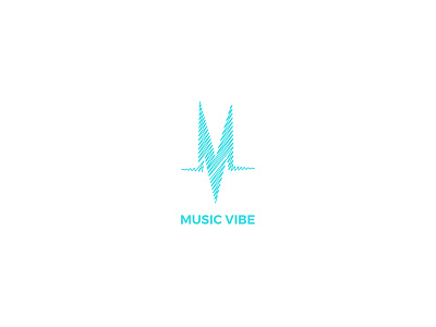 Music Vibe branding concept logo music smart vibe