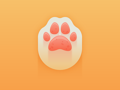 Hi-five paw magnet paw sticker