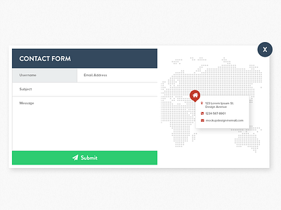 Contact Form and Address address contact contactform design graphic graphicdesign ui web webdesign