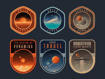 Space Logo Badges Creator labels logos mark patches rasters retro sci fi logos space badges stickers universe emblems vectors vintage