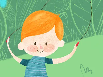 Jumping Rope boy jumping rope