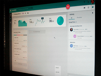 Project Management Web Application application dashboard flat management material project simple ui ux
