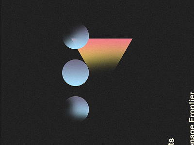 the teenage frontier - moments ~ album album art electronic gradient lp cover music cover shading