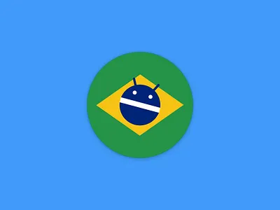 Android Dev BR - Magnet Sticker android android dev br brasil flag magnet sticker