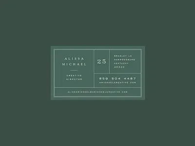 Business Card branding business card typography