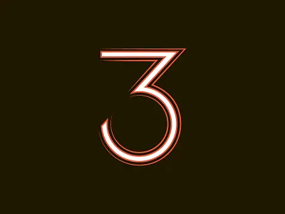 3 3 36daysoftype heavy lines illustration illustrator line work thick lines type typography