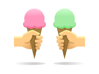 Ice cream art design graphic ice cream illustration illustrator photoshop sketch vector