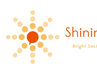 Shining Social Logo Design logo design shine social media social networking