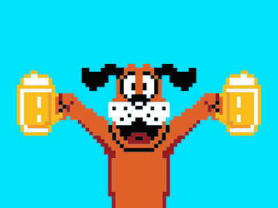 Beer Hunt 8bits beer dog game pixel video