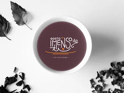 Gosto Imenso de ti | Tea house & bar design flat icon iconographic identity logo minimal portugal shape tea tea house