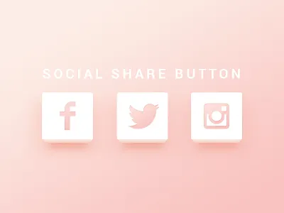 Daily UI 010 - Social Share Button 010 button challenge dailyui share social