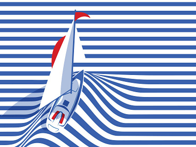 Float with me blue boat dolce red stripes