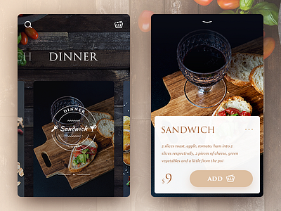 Order app daily ui dinner food order simple ui ux