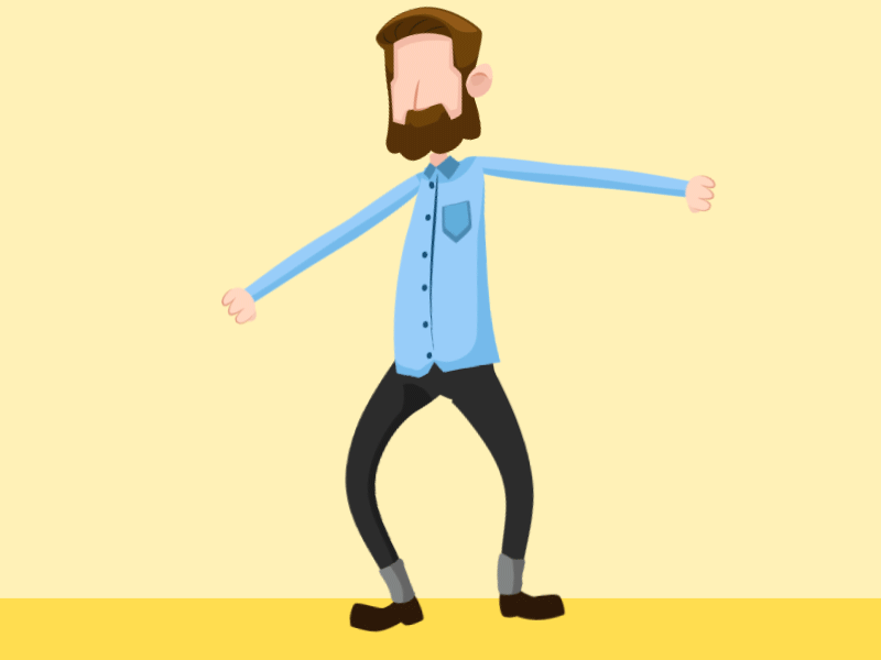 Dancing Man character dance emilioriosdesigns gif illustration loop motion design motion designer movement