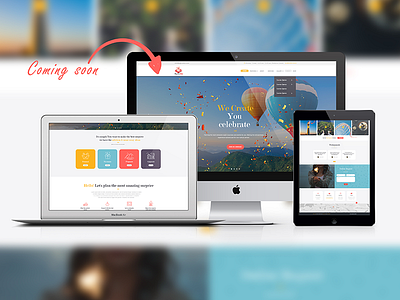 Web site for surprises digital flat responsive surprices ui user center design ux web