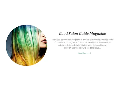 Good Salon Guide UI salon ui website