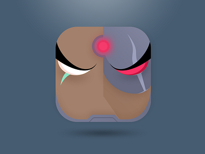 Cyborg, The Justice League cyborg dc ios icon justice league