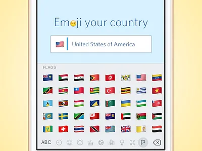 Country Selector emojis forms functional practical simpler smart form