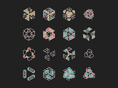 Geometric Shapes / 150827 creative coding generative art geometry hype framework pattern processing