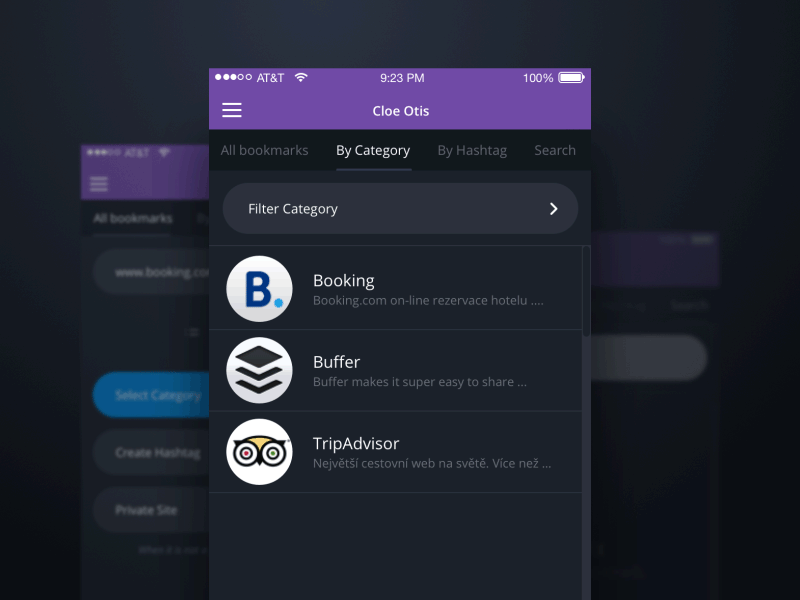 Appanime animation anime app dark design ios