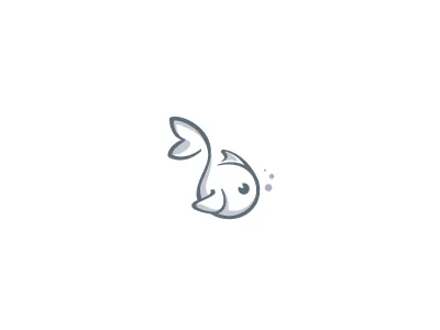 Baby Fish baby baby fish bubbles cute fish kids linear little logo petite playful swimming