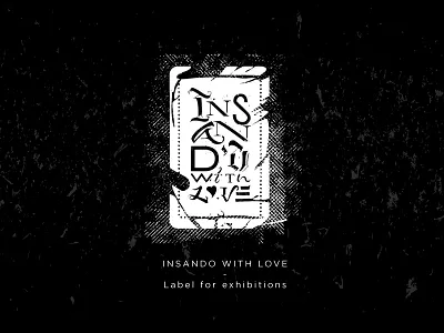 Insando with love calligraphy lettering