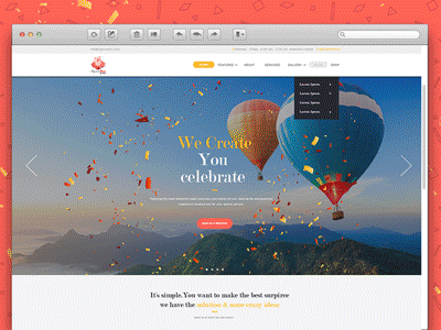 PigInBox digital flat responsive surprices ui user center design ux web