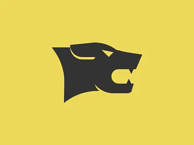 Hound branding chase dog face hound logo mark