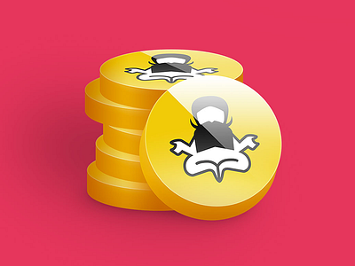 Guru Coins badge coin icon logo