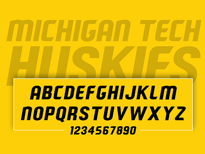 MTU Athletic Font (WIP) athletics font huskies michigan mtu