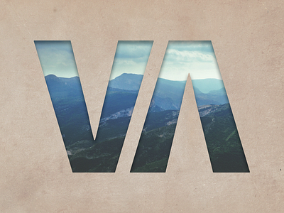 Virginia blue ridge rustic typography va virginia