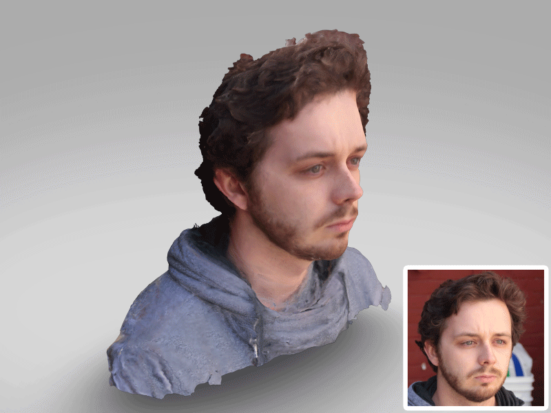 Self Portrait 3d scan agisoft c4d photogrammetry