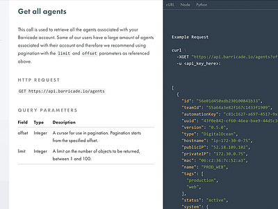API Documentation Styles api barricadeio code development docs documentation ui